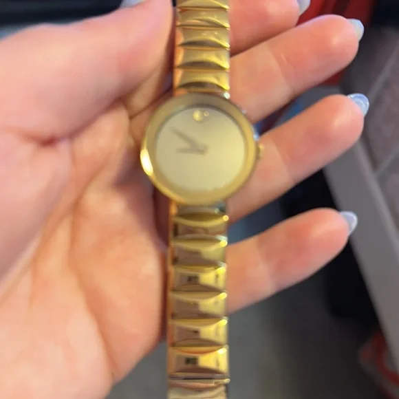 Movado Gold Watch Timeless Elegance in Accessories